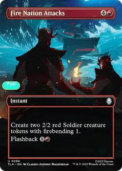 Fire Nation Attacks (Borderless) - Foil - TLA - 299 NM/LP - Image 1