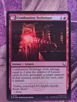 Combustion Technique 128 Avatar: The Last Airbender Magic: The Gathering Foil NM - Image 1