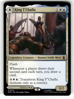 King T'Challa 219 Mythic Marvel Super Heroes Magic: The Gathering Near Mint - Image 1