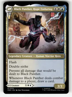 King T'Challa 219 Mythic Marvel Super Heroes Magic: The Gathering Near Mint - Image 2