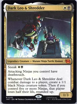 Dark Leo & Shredder 0142 Mythic Teenage Mutant Ninja Turtles NM - Image 1