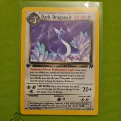 Dark Dragonair 33/82 1st Edition Team Rocket Uncommon Vintage Pokemon Card LP/NM - Image 1