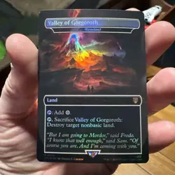 Valley of Gorgoroth 2023 MTG Lord Rings Tales Middle-Earth #0376 Foils - Image 1