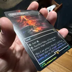 Valley of Gorgoroth 2023 MTG Lord Rings Tales Middle-Earth #0376 Foils - Image 3