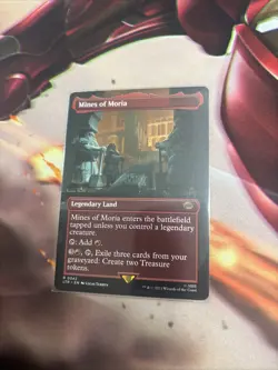 Mtg Mines Of Moria BORDERLESS - UB The LotR Tales Of Middle-earth + Bonus Foils - Image 2