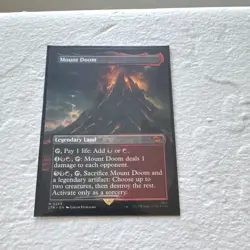 Wizards MTG Mount Doom Borderless LTR #0343 Mythic Regular English 2023 - Image 3