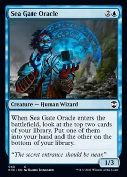 Sea Gate Oracle - Near Mint MTG Commander 2021 Kaldheim - Image 1