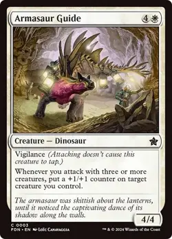 x4 Armasaur Guide Foundations Near Mint NM MTG Magic DNA GAMES - Image 1