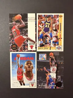 Michael Jordan 4 Card Lot SkyBox Magic vs Jordan Classic Confrontation Bulls 90s - Image 1