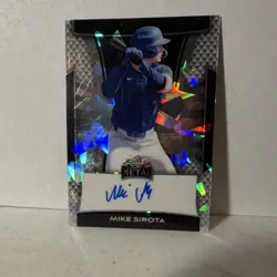 Leaf Metal Mike Sirota Autograph Serial #9/25 Baseball Card BA-MS1 2025 - Image 1