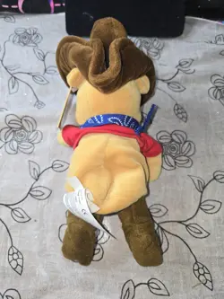 NEW The Disney Store Cowboy Winnie the Pooh Mini Bean Bag Plush Toy NWT - Image 2