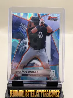 2025 Bowman's Best Kevin McGonigle TP-28 Aqua /199 Tigers Prospect #097/199 - Image 1