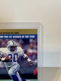 BARRY SANDERS 1990 PRO SET ROOKIE OF THE YEAR #1 - Image 3