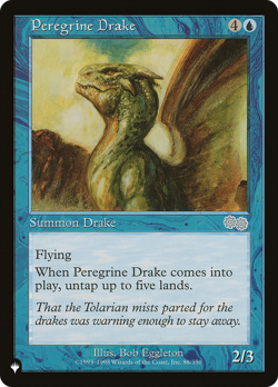 MTG Peregrine Drake PLST #USG-88 Uncommon - Image 1