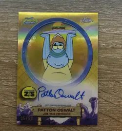 2025 Topps Chrome SpongeBob - Jim The Fry Cook Patton Oswalt Auto /50 #SA-J - Image 1