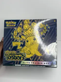 Pokemon TCG Surging Sparks Elite Trainer Box ETB NEW SEALED 6.5-7/10 CONDITION - Image 4