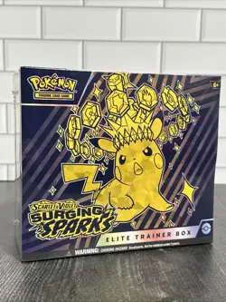 Pokemon TCG Scarlet & Violet Surging Sparks Elite Trainer Box ETB Sealed - Image 1