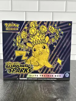Pokemon TCG Scarlet & Violet Surging Sparks Elite Trainer Box ETB Sealed - Image 2