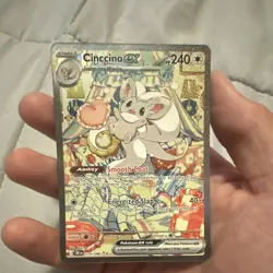 Pokemon Tcg Chaos Rising Cinccino ex 119/086 Special Illustration Rare Holo - Image 1
