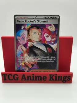 Pokemon Team Rocket's Giovanni 238/182 Holo SIR Full Art Sv10 EN 2025 - Image 1