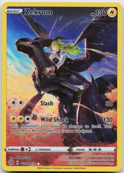 Zekrom TG05/TG30 Holo Brilliant Stars Trainer Gallery Pokemon Holo NM - Image 1