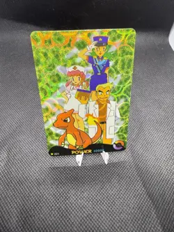 Charmeleon, Oak, joy, Jen Pokemon Vintage Vending Prism Sticker Holo Power 30000 - Image 1