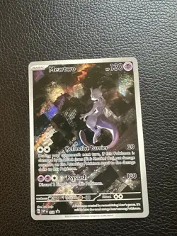 Pokemon TCG Mewtwo 052 Scarlet & Violet Promo Holo Card - Image 1