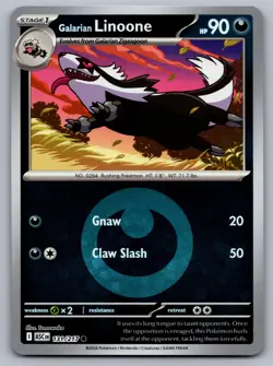 Galarian Linoone (Energy Symbol) 131/217 Ascended Heroes Pokemon Reverse Holo NM - Image 1