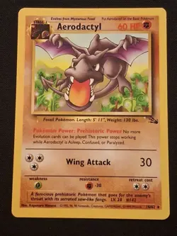 Aerodactyl 1/62 Fossil Nm Rare WOTC Pokemon Any 3 Free Ship - Image 1