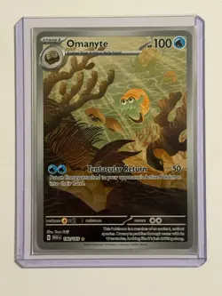 Pokemon Omanyte 180/165 Illustration Rare SV: Scarlet & Violet 151 Near Mint - Image 1