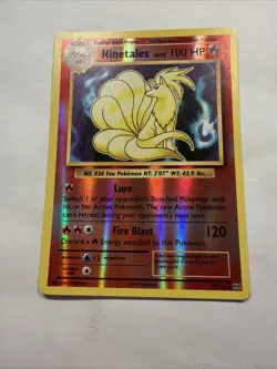 Pokemon TCG Ninetales Reverse Holo Rare Card 15/108 XY Evolutions 2016 VLP - Image 1