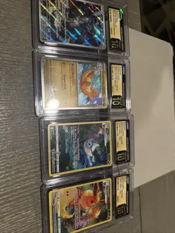 pokemon n zekrom dragonite vaporeon flareon all prestine 10. all 4 prestine 10 - Image 1