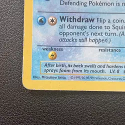 Pokemon Card - Squirtle Base Set (Shadowless) 63/102 Common HP - Image 2