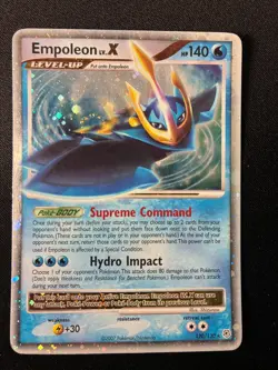 Pokemon Diamond and Pearl Empoleon LV.X Holofoil Excellent SWIRL - Image 1