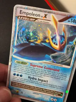Pokemon Diamond and Pearl Empoleon LV.X Holofoil Excellent SWIRL - Image 2