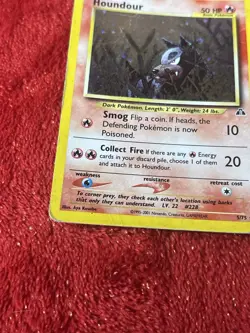 Houndour 5/75 Neo Discovery Holo Rare Vintage Pokemon TCG English Hp - Image 4