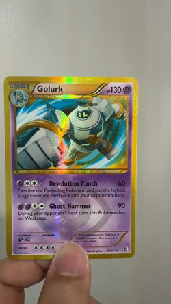 Pokemon TCG Golurk Boundaries Crossed Holo Card 150/149 Secret Rare - MP+/LP - Image 2