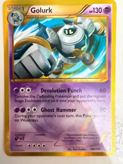 Pokemon TCG Golurk Boundaries Crossed Holo Card 150/149 Secret Rare - MP+/LP - Image 3
