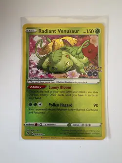 Radiant Venusaur 004/078 Pokemon GO Holo NM - Image 1