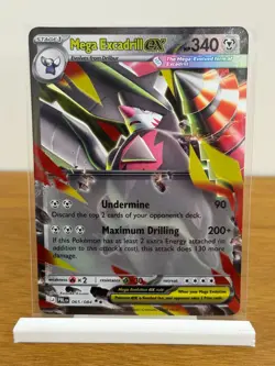 Mega Excadrill ex 065/084 Pitch Black English Unreleased Pokemon Card NM/M - Image 1