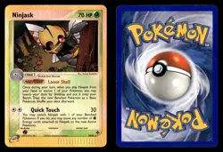 Ninjask 18/97 Reverse Holo Rare Dragon Pokemon Card - Image 1