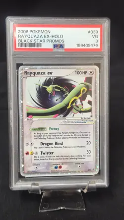2006 Pokemon Rayquaza EX-HOLO Black Star Promos PSA 3 VG - Image 1