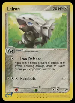 Lairon 41/100 Uncommon Sandstorm Pokemon Lightly Played - Image 1