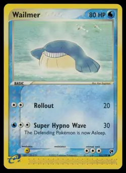 Wailmer 83/100 Common Sandstorm Pokemon Lightly Played - Image 1
