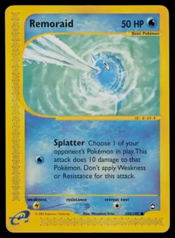 Remoraid 105/147 Common Aquapolis Pokemon Lightly Played - Image 1