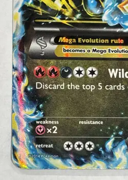 Pokemon TCG M Charizard EX 69/106 Flashfire Holo Ultra Rare | Moderately Played - Image 5