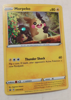 Pokemon TCG Morpeko SWSH Black Star Promo SWSH012 Holo Promo 2020 Card - Image 2