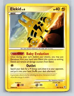 ELEKID 48/130 UC DIAMOND & PEARL POKEMON LP - Image 1