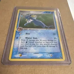 Nintendo Pokemon TCG Vaporeon 6/17 Holo Rare 70HP English 2006 Stage 1 - Image 2