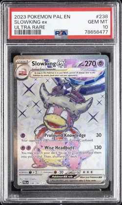 2023 POKEMON PAL EN-PALDEA EVOLVED ULTRA RARE #238 SLOWKING EX PSA 10 - Image 1
